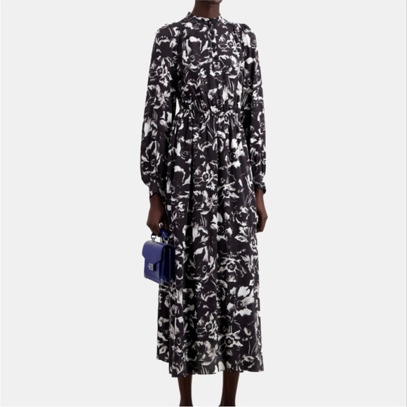 The Kooples Dresses & Skirts - The Kooples Monochrome Floral Long Sleeve Dress
